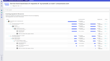 Service-Level-Rückverfolgung des AWS-Service in Dynatrace-Screenshot