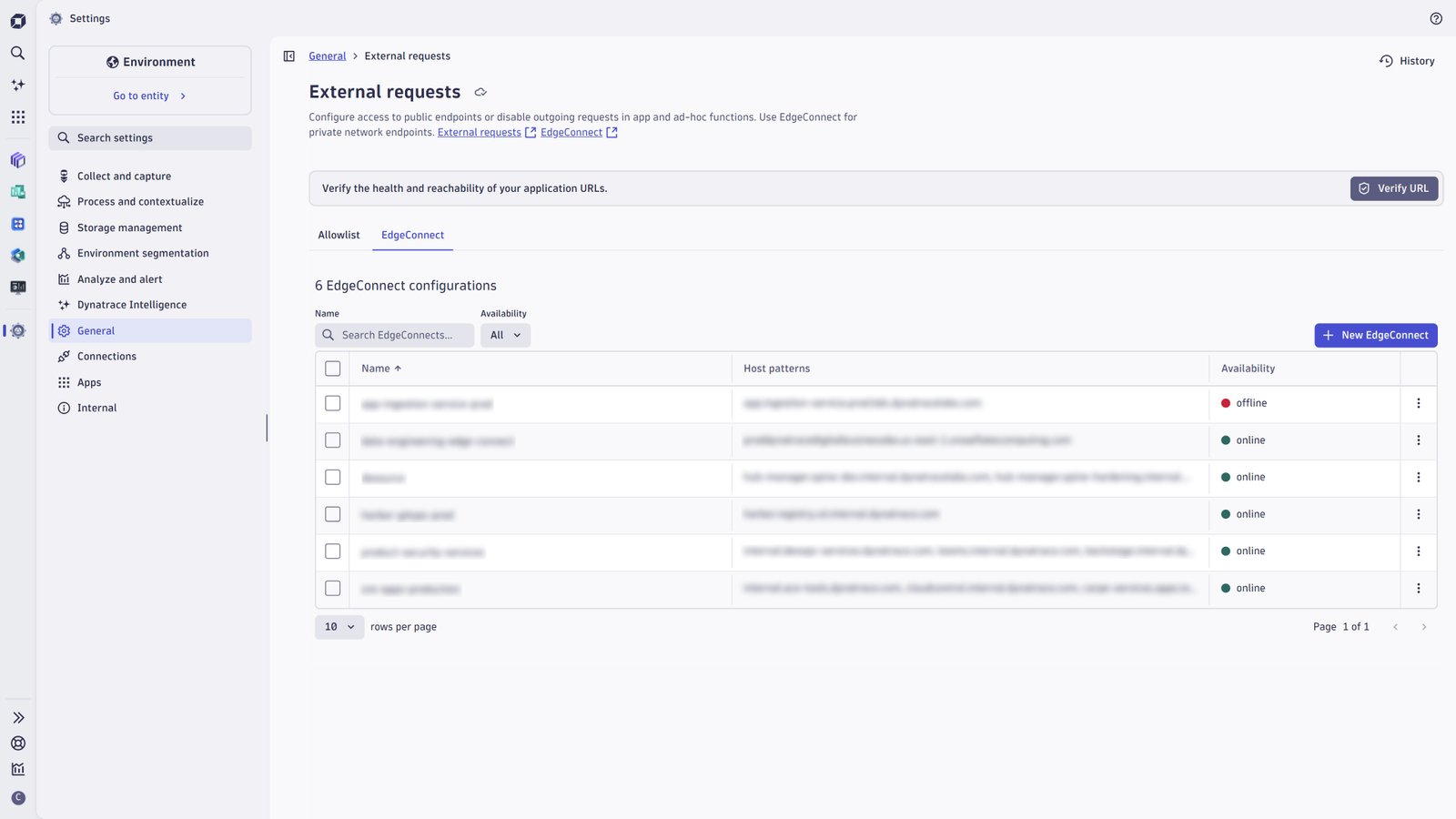 Manage connections to private endpoints using EdgeConnect