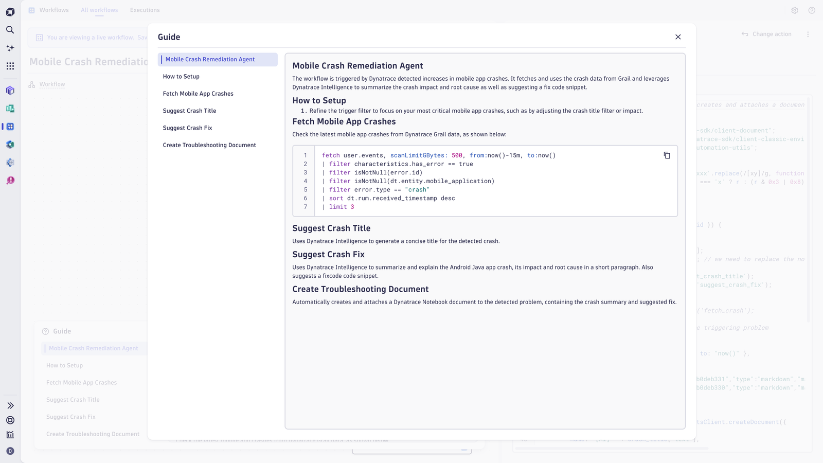 Workflow guide