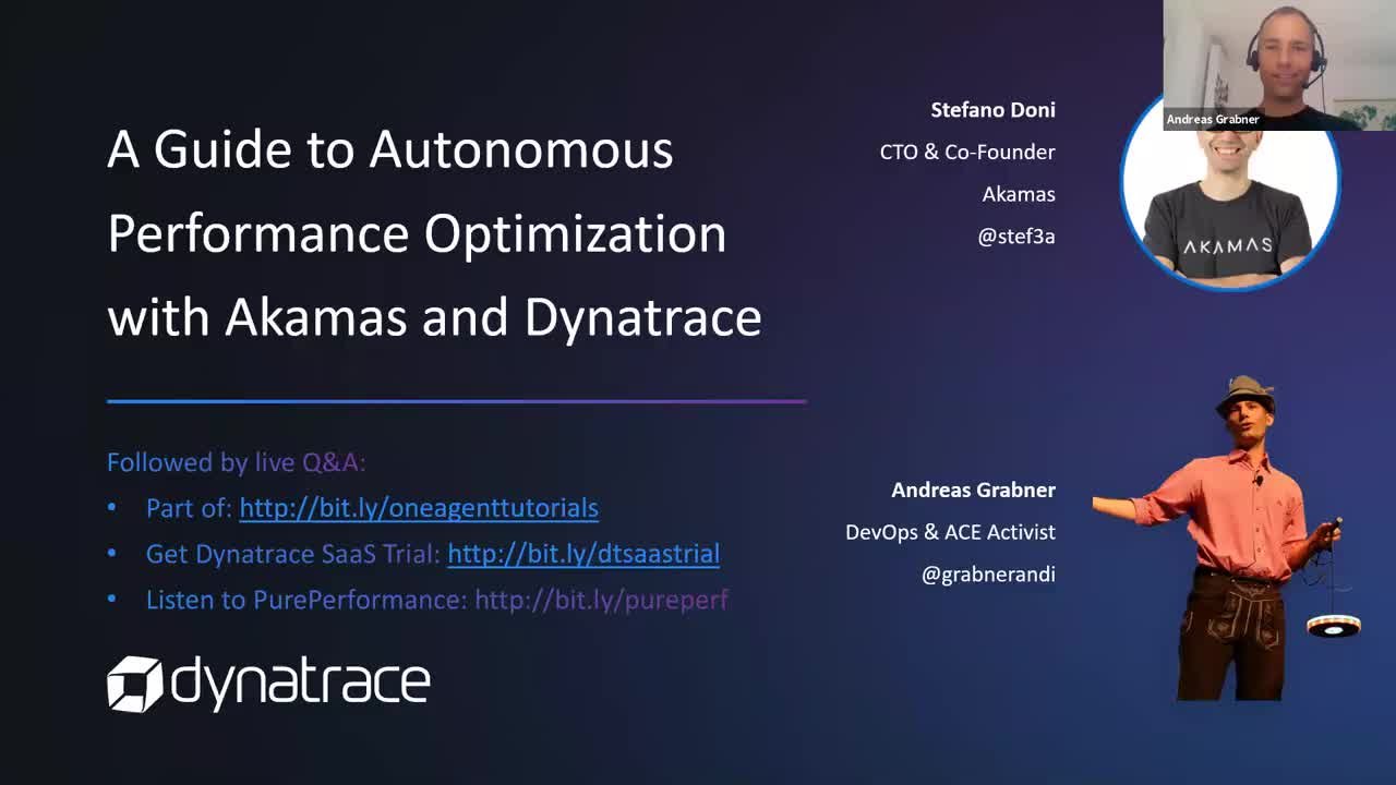 A Guide to Autonomous Performance Optimization with Dynatrace and Akamas