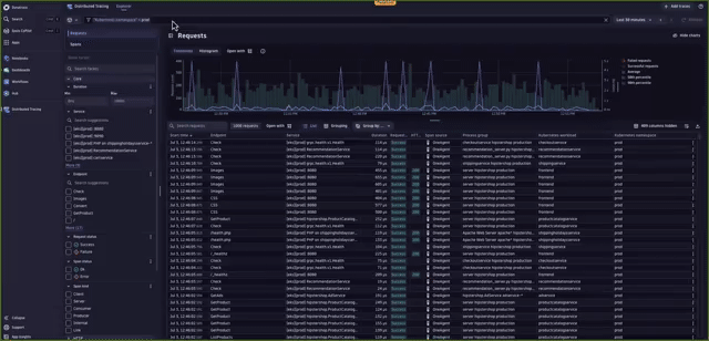 Investigating from traces to logs in Dynatrace video