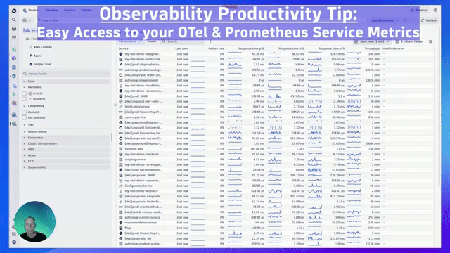 Video: Easy access to your OTel & Prometheus Service Metrics