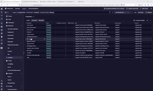 Using the integration, Dynatrace shares the runtime context of a running container with GitHub. (video)
