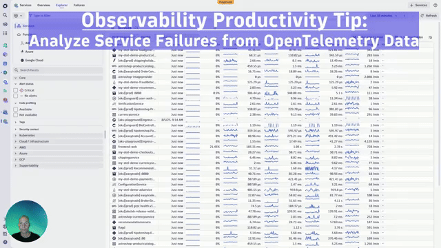 Video: Analyze Service Failure from OTel Data