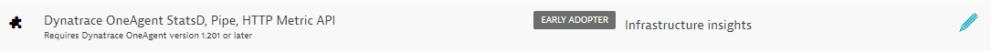 Dynatrace OneAgent StatsD, Pipe, HTTP Metric API settings