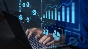 Business analytics graphic