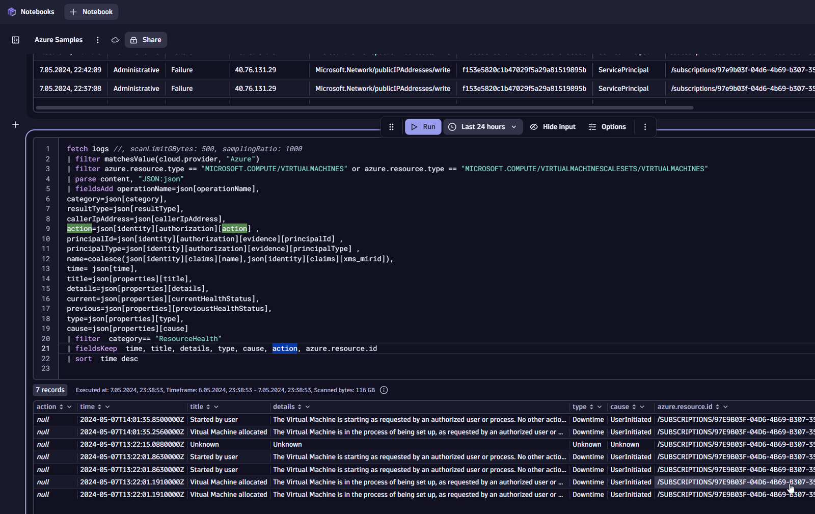 Notebooks cloud observability sandbox