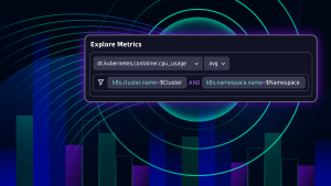 Explore Kubernetes metrics graphic