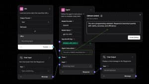 Agent prompt to expose and integrate agent into an external application using an API