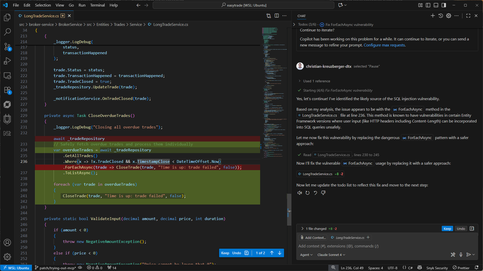 Dynatrace assesses the query pattern and suggests a fix.
