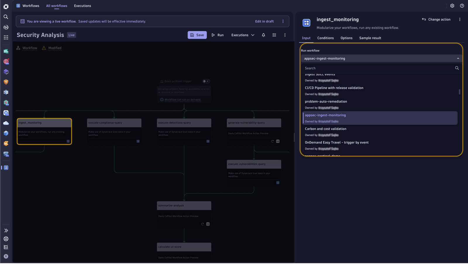 Include a validated component in your workflows.
